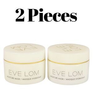 2 Pack Eve Lom Moisture Mask Deluxe Travel Size 8ml / 0.26oz Each New